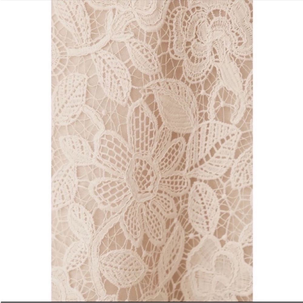 ANTHROPOLOGIE BHLDN Sachin & Babi Tate Midi Dress Floral Lace Strapless Size 2 - Picture 6 of 16